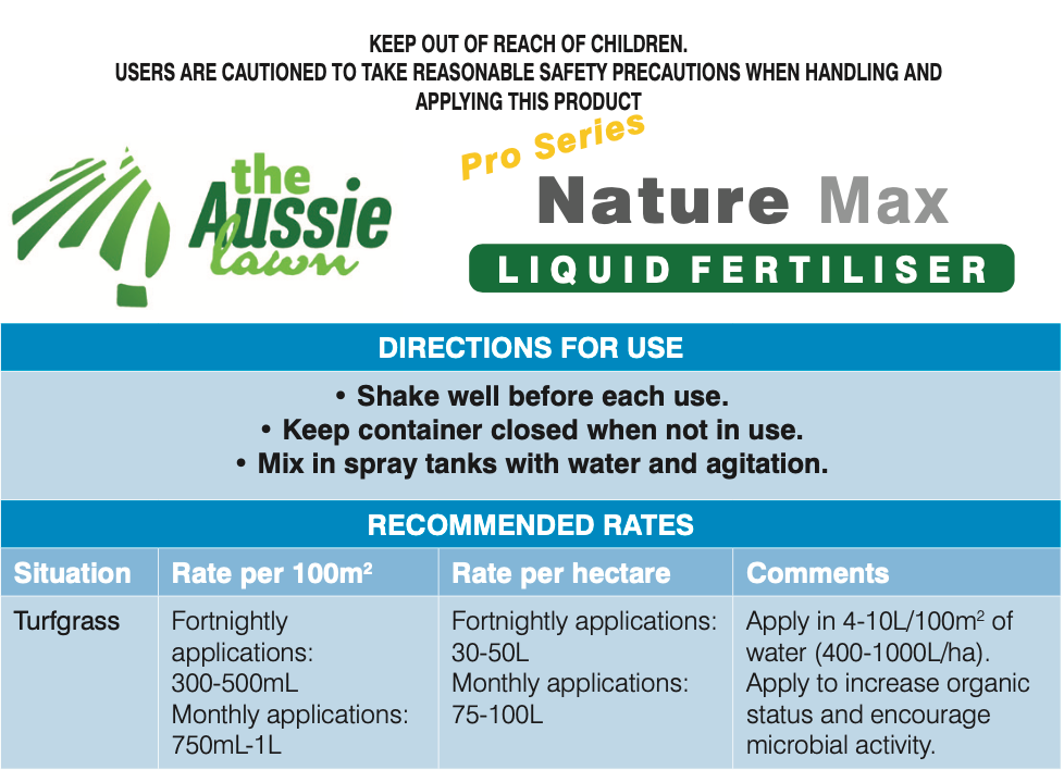 The Aussie Lawn Pro Series Nature Max