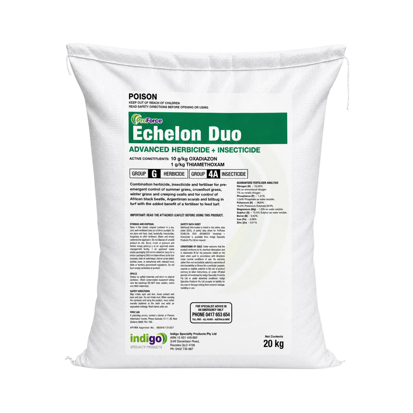 ProForce Echelon Duo Herbicide, Insecticide & Fertiliser